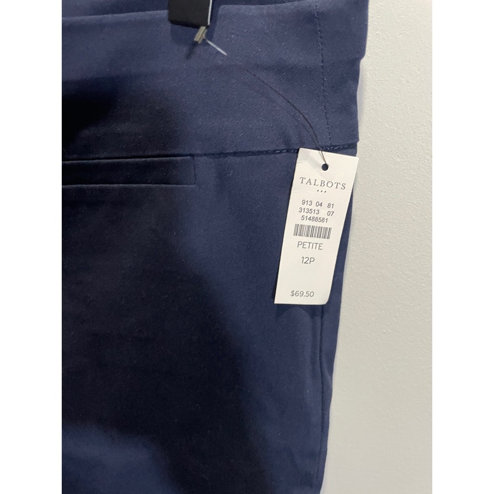 Talbots Navy Cropped Ankle Pants - Picture 3 of 4